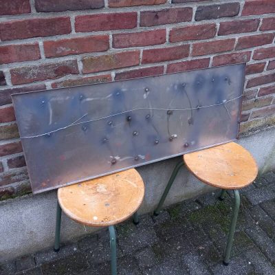 Metalen reclamebord "VINTAGE SHOP".